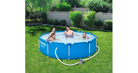 Бассейн каркасный Bestway Steel Pro 305x76 (56679) + фильтр-насос