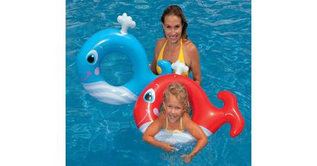 Надувной детский круг Intex Baby Whale 81х62 (59218)
