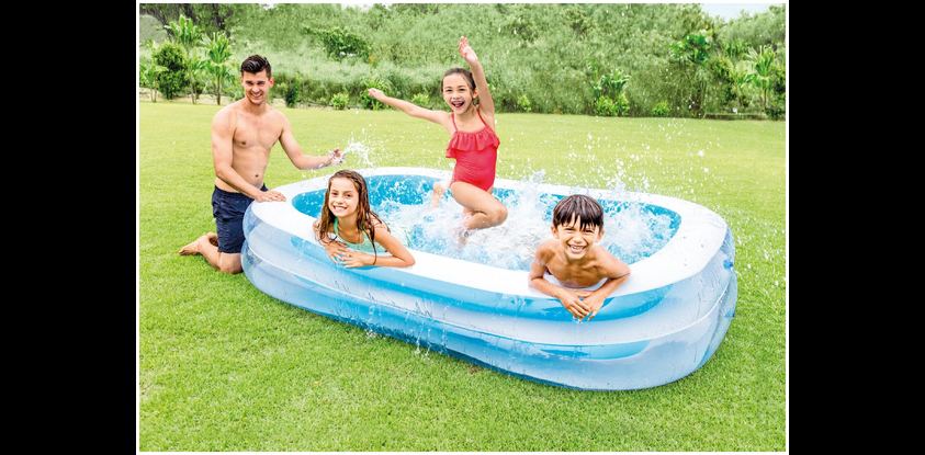 Надувной семейный бассейн Intex Family 262х175х56 (56483)