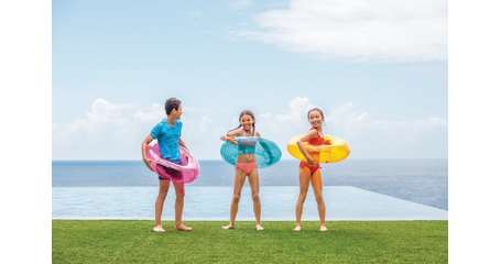 Надувной круг для купания Intex Transparent Tubes 76 см (59260)