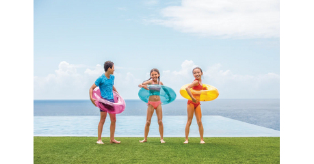 Надувной круг для купания Intex Transparent Tubes 76 см (59260)