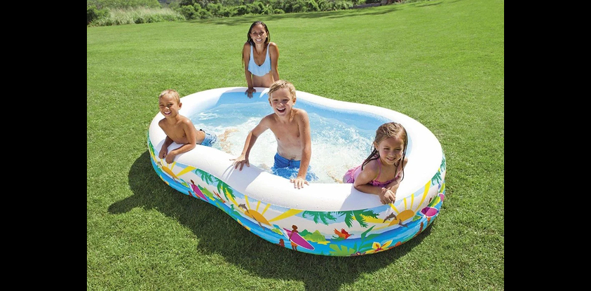 Детский надувной бассейн Intex Paradise 262x160x46 (56490)